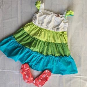 Vintage girls ruffled dress sz 3
